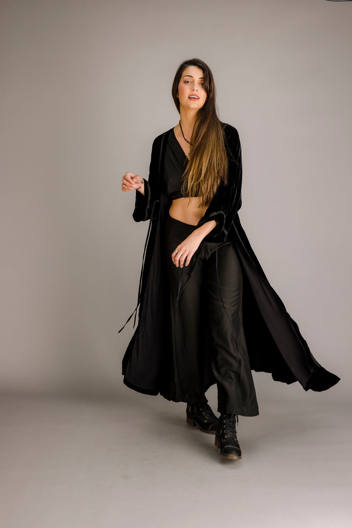 Empress Silk Velvet Coat